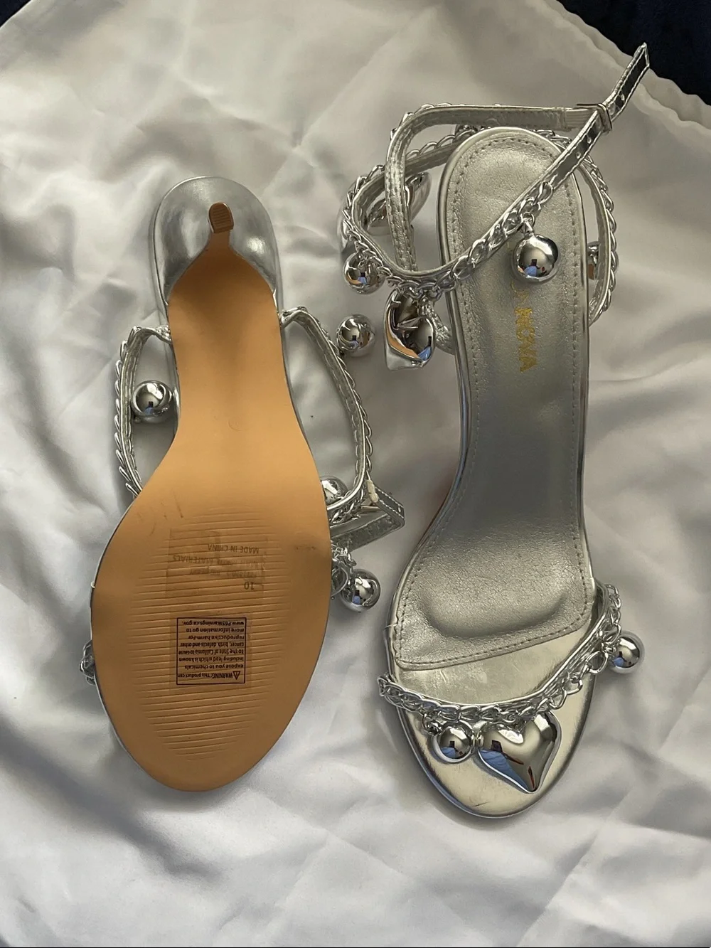 Fashion Nova silver ankle